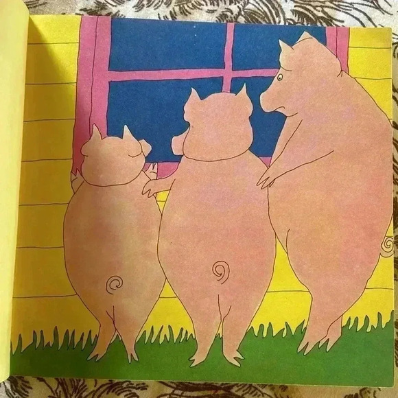 Vintage Three Big Hogs Manus Pinkwater Scholastic Paperback Children’s Book 70s - Picture 6 of 9